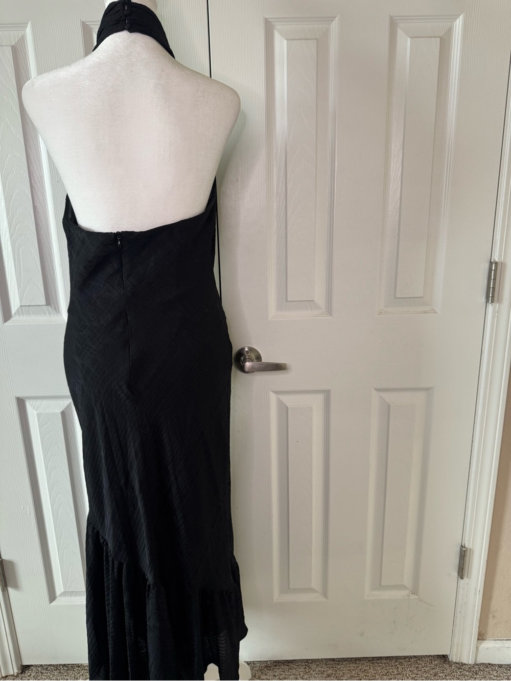 Astr The Label Black Halter Maxi Dress Size M Backless Elegant Evening Gown - Picture 7 of 11
